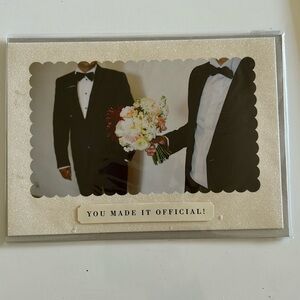 NEW Paper Destiny Groom & Groom Same Sex Wedding greeting Card Mr & Mr 🤵🤵